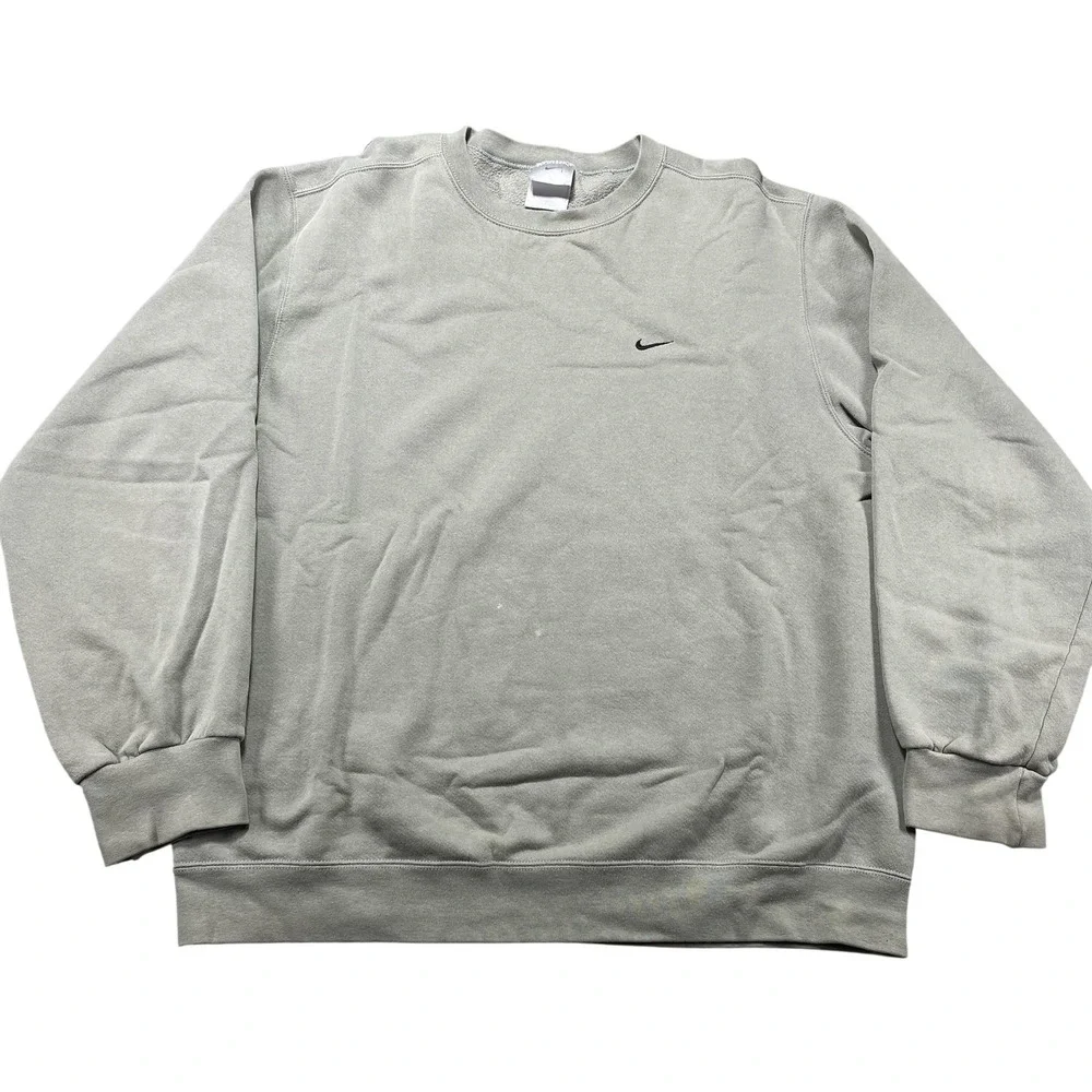 VTG Nike Sweatshirt Mens Large Pistachio Swoosh Logo Fleece Crewneck Pullover US
